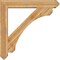 Ekena Millwork Legacy Arts and Crafts Rough Sawn Bracket w/ Offset Brace, Western Red Cedar, 8"W x 48"D x 48"H BKT0806X48X48LEC03RWR - alternate 2